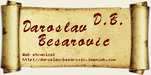 Daroslav Besarović vizit kartica